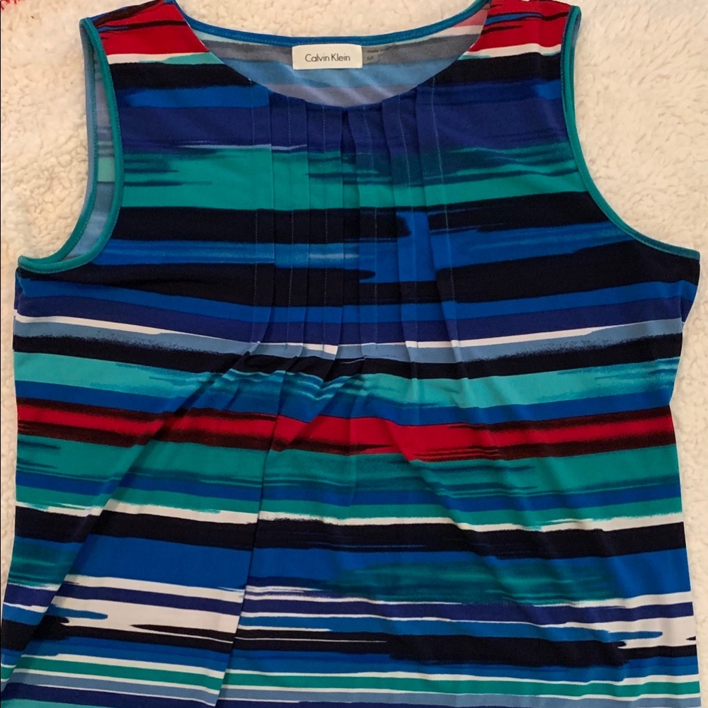 Calvin Klein Sleeveless Top - Red, Green, Blue